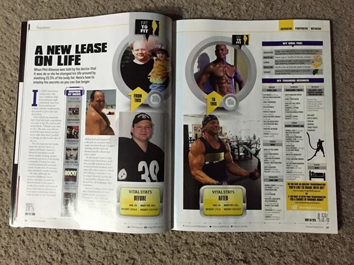 TRAIN magazine two-page feature A New Lease on Life about Phil Albenze